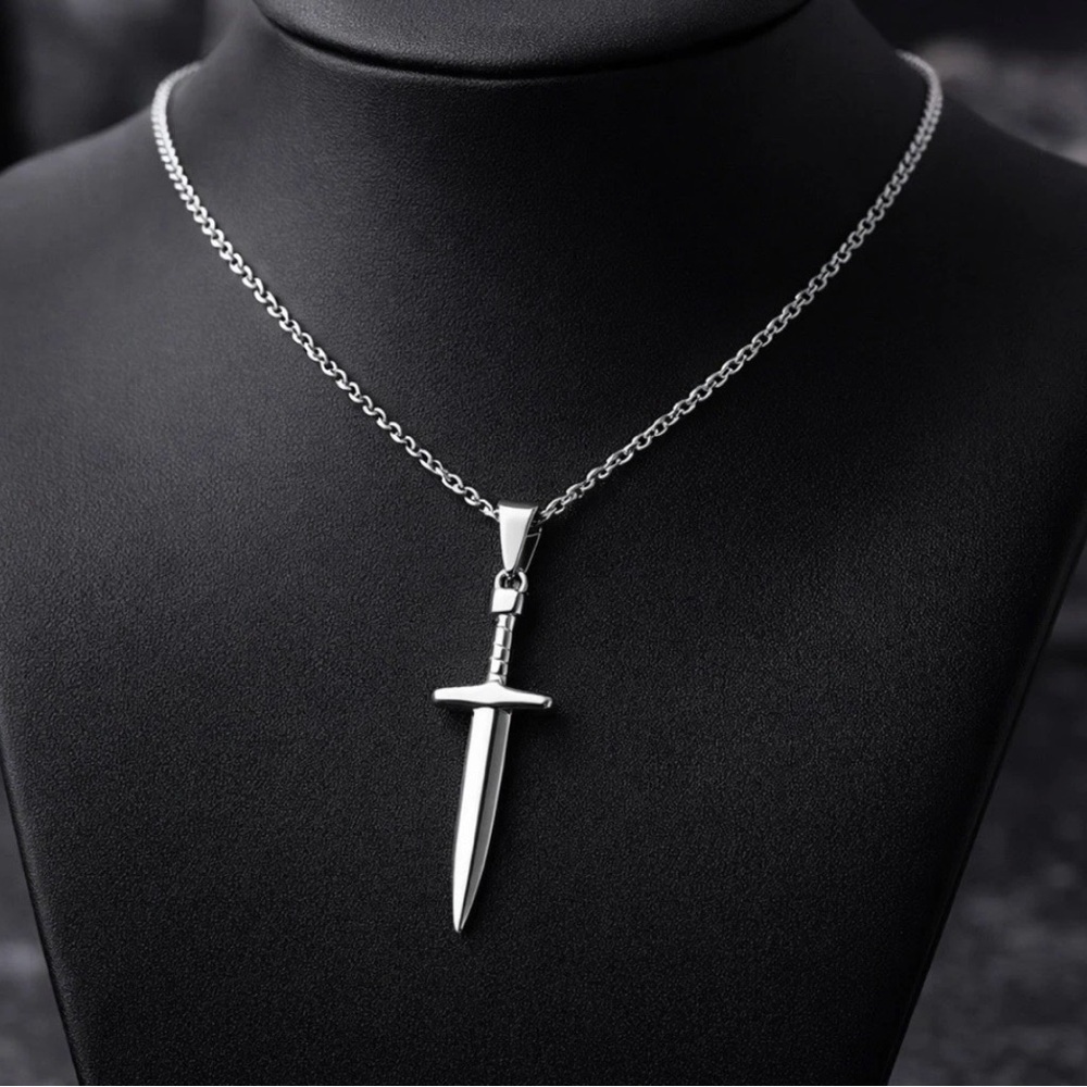 Stainless Steel Sword Pendant (Necklace NOT Included)